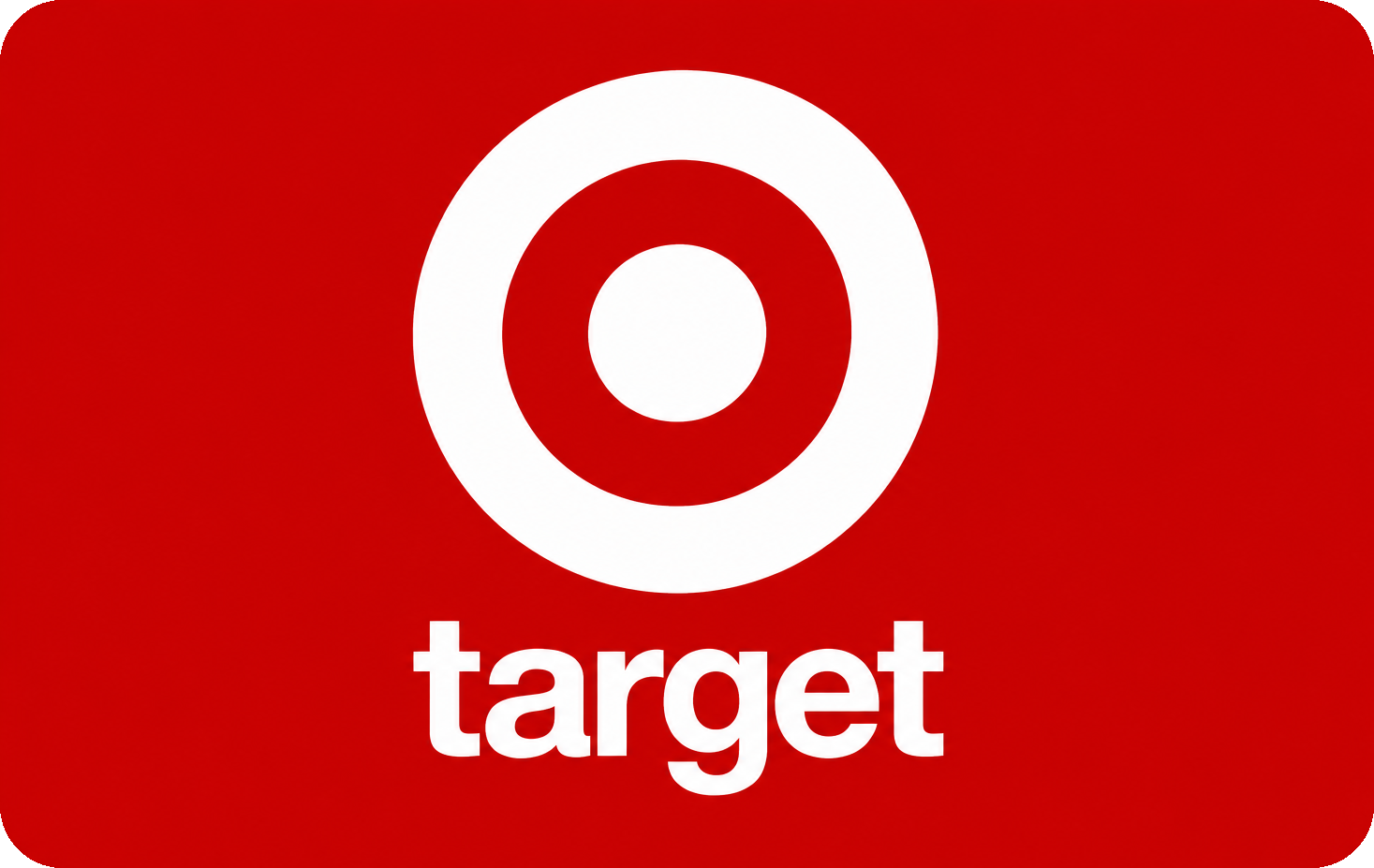 Target GiftCard with the Target bullseye logo on a red background
